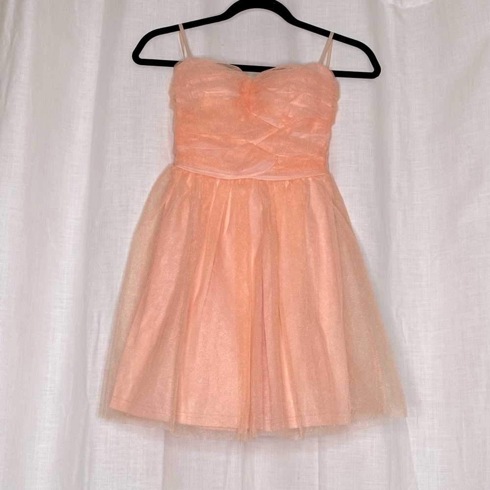 Strapless Pink Tulle Dress